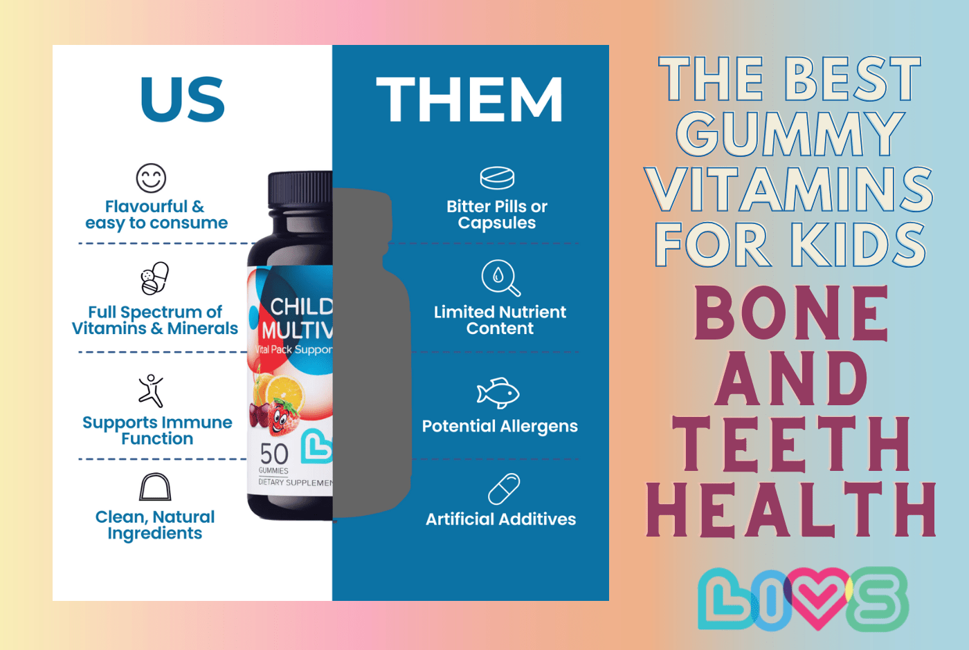 The Best Gummy Vitamins for Kids’ Bone and Teeth Health - LIVS Gummies