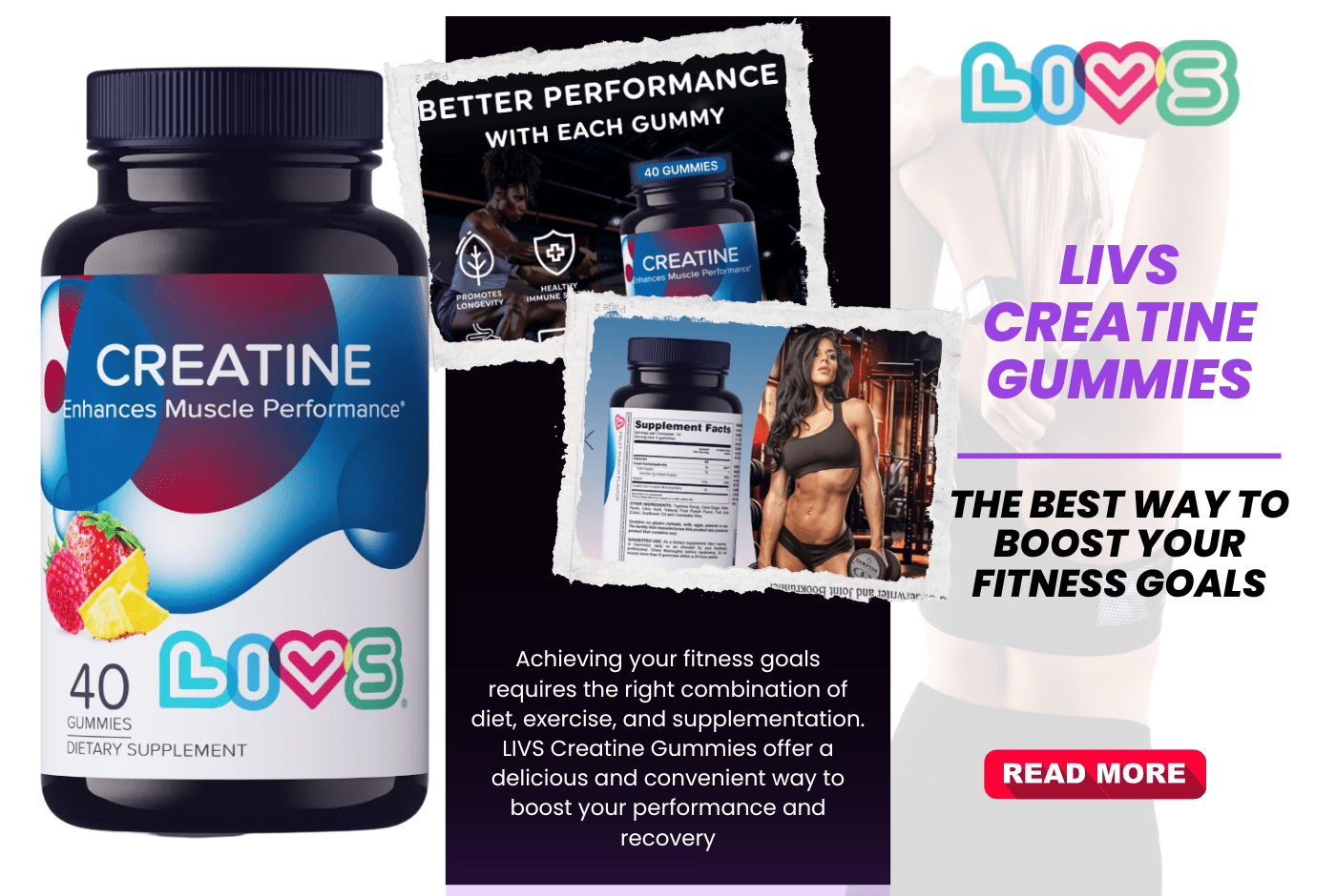LIVS Creatine Gummies: The Best Way to Boost Your Fitness Goals - LIVS Gummies
