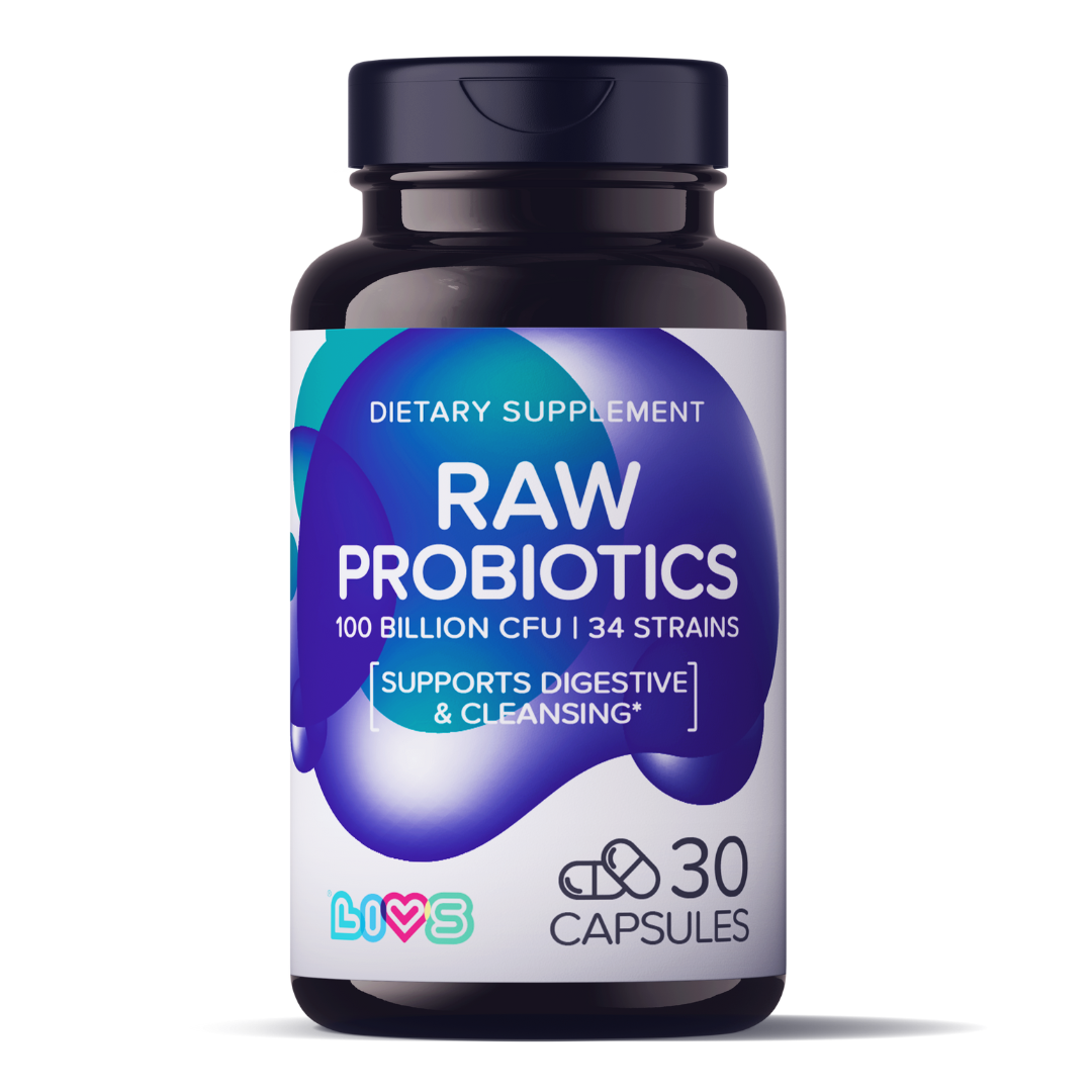 Raw Probiotics (100B CFUs) LIVS Vitamins