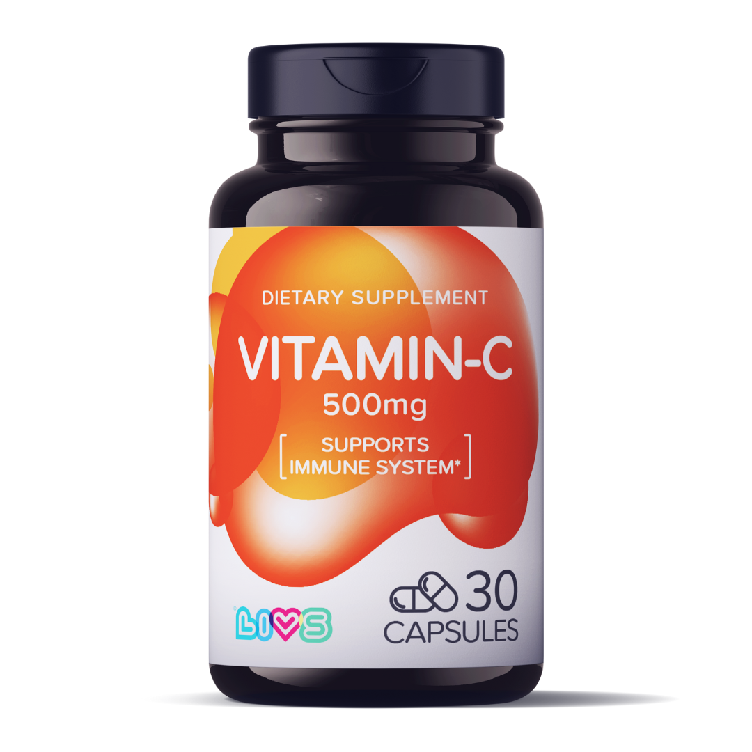 Vitamin C (500mg) LIVS Vitamins
