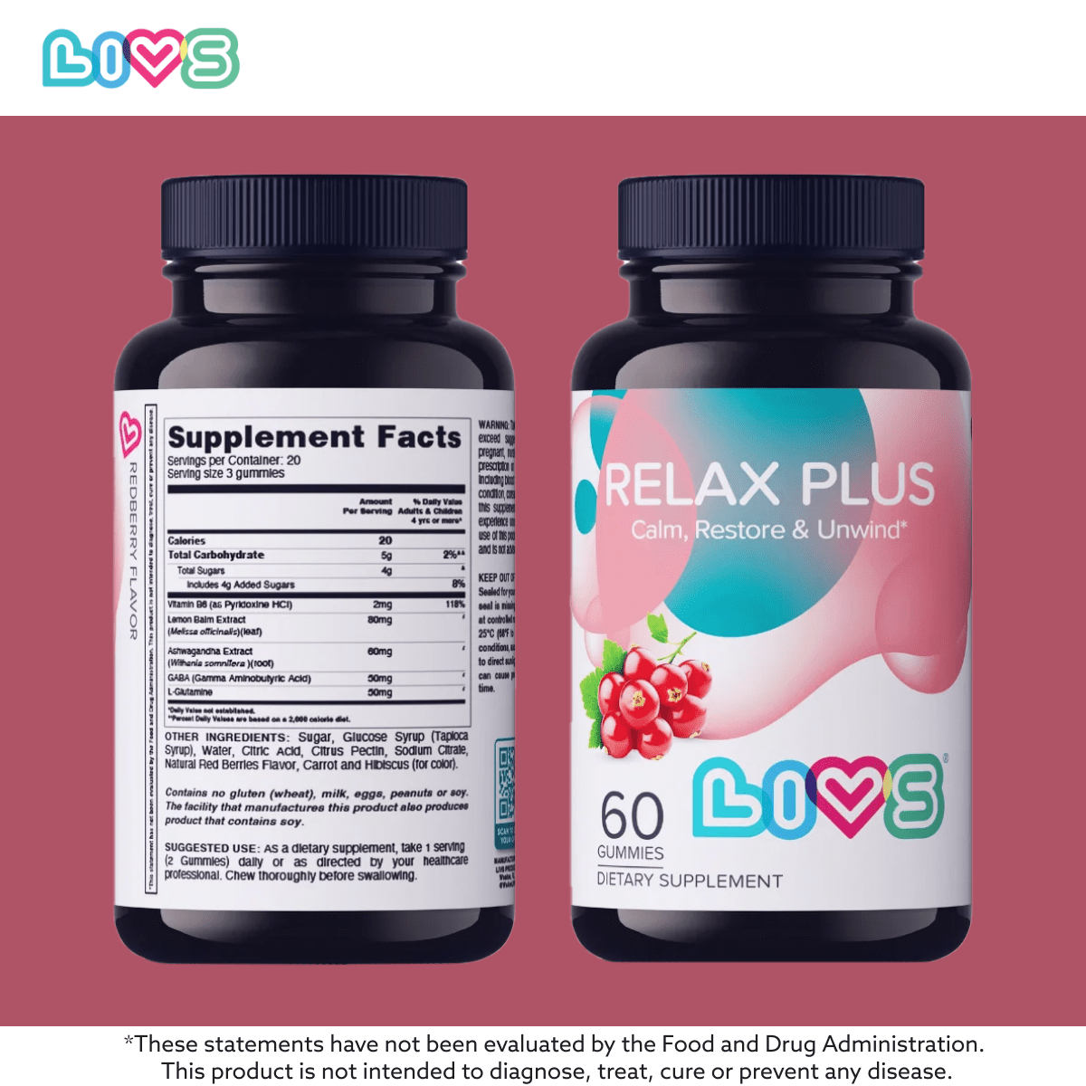 Relax Plus (Ashwagandha) - LIVS Gummies