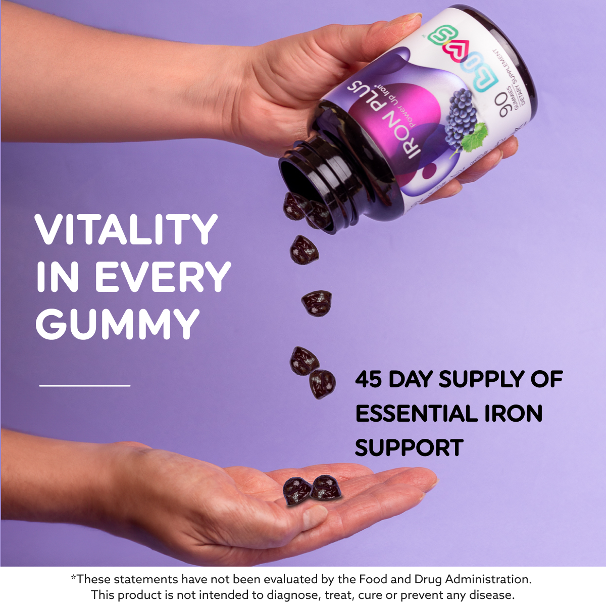 Vegan Iron Vitamin Gummies LIVS