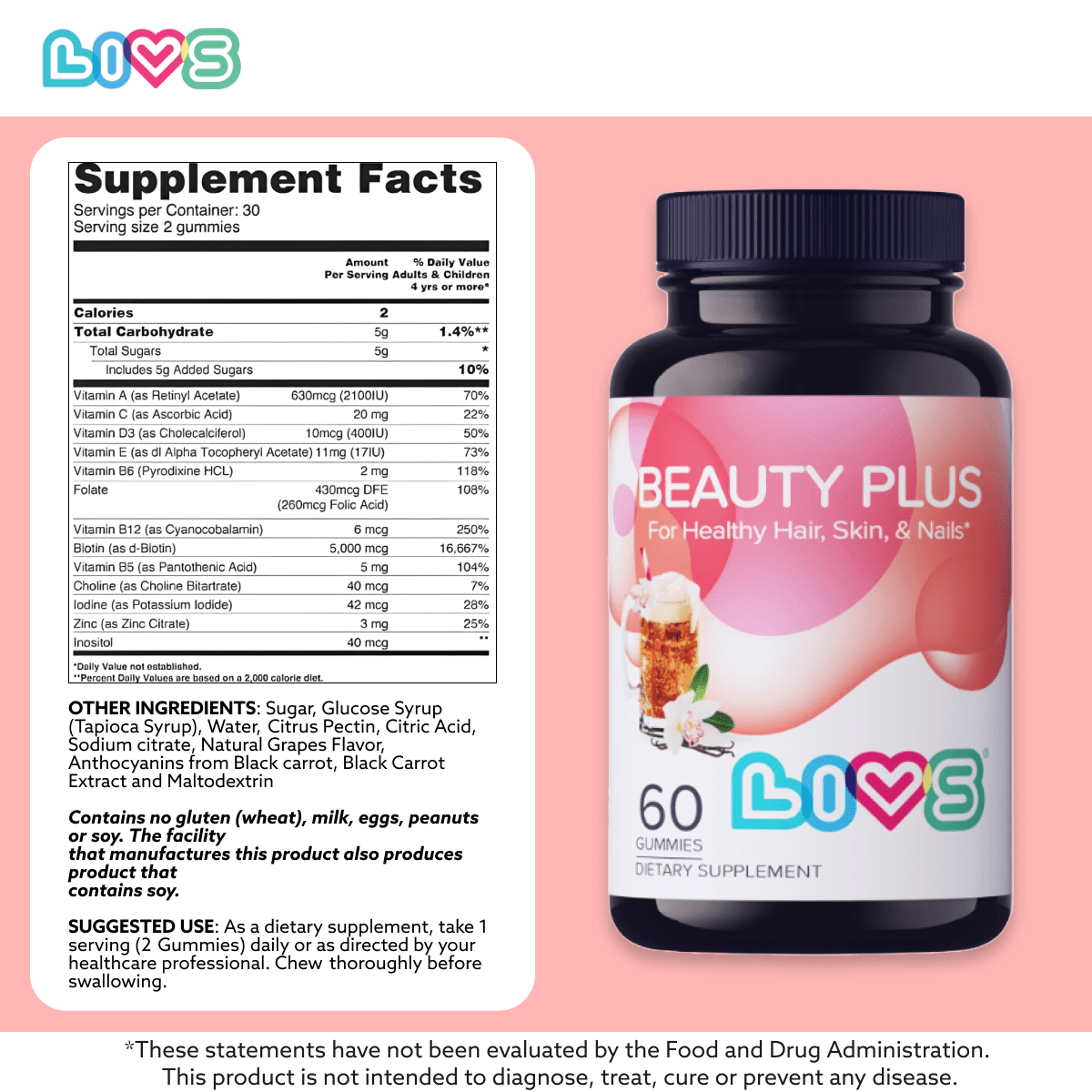 LIVS Beauty Plus Gummies