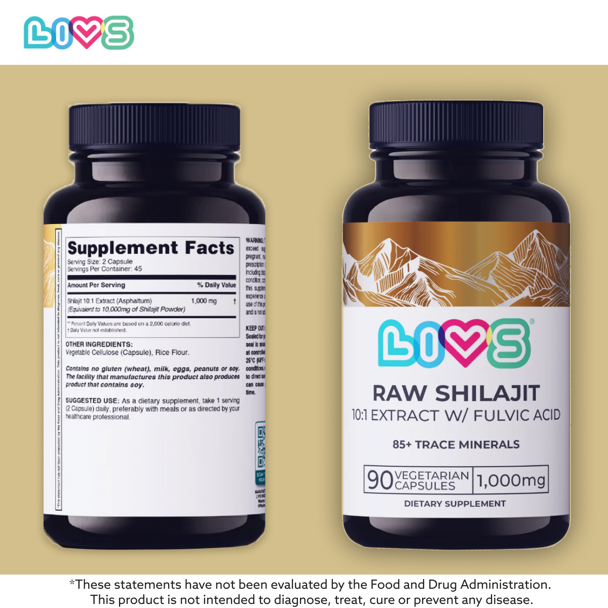 Raw Shilajit LIVS Vitamins