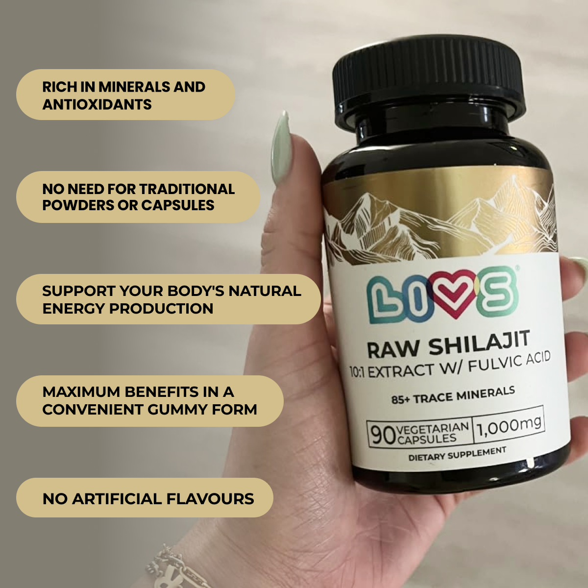 Raw Shilajit LIVS Vitamins