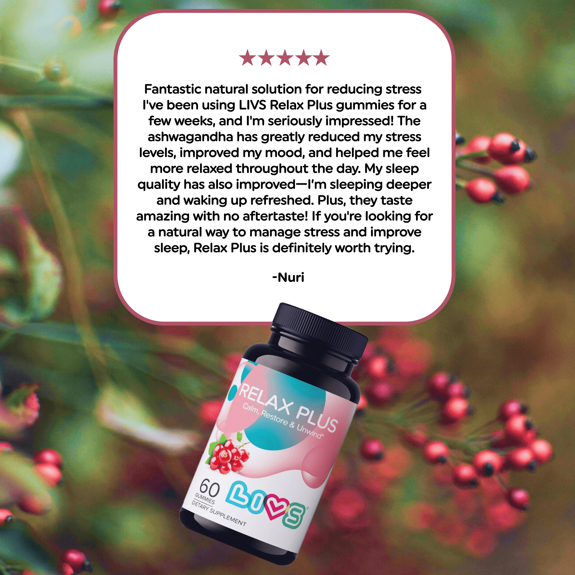 Relax Plus (Ashwagandha) - LIVS Gummies